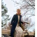 The Wedding Contract Becca Tobin (Rebecca) Blue Wool Coat